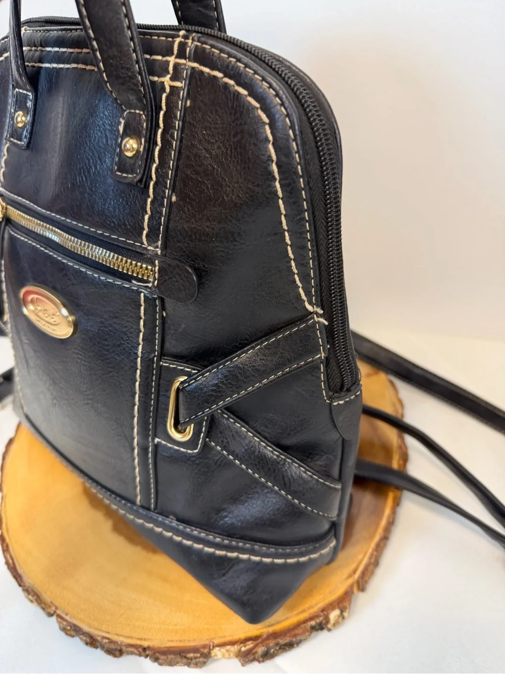 b.o.c. Born Concept Graystone Black‎ Backpack Convertible Satchel Purse